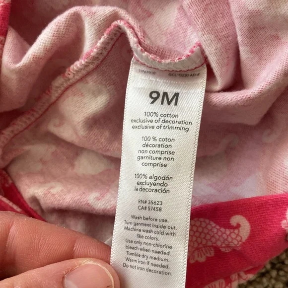 Carter’s Sea You at the Beach bodysuit and top, 9 months size - Picture 12 of 13